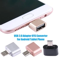 new arrival 2pcs micro usb to usb 2 0 otg converter adapter for android tablet mobile phone