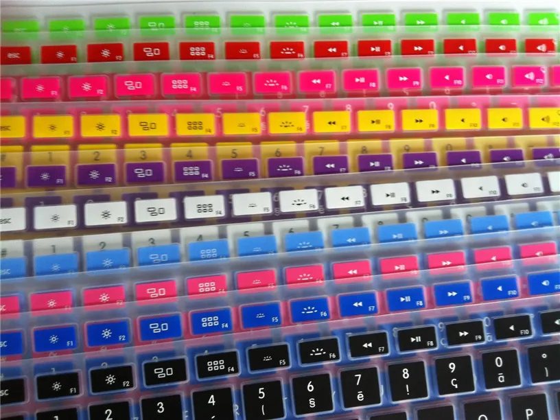 Силиконовая AZERTY Французская клавиатура чехол для Macbook Air Pro retina 13 15 ЕС ЕВРО Клавиатура для ноутбука версии защита кожи Для iMac