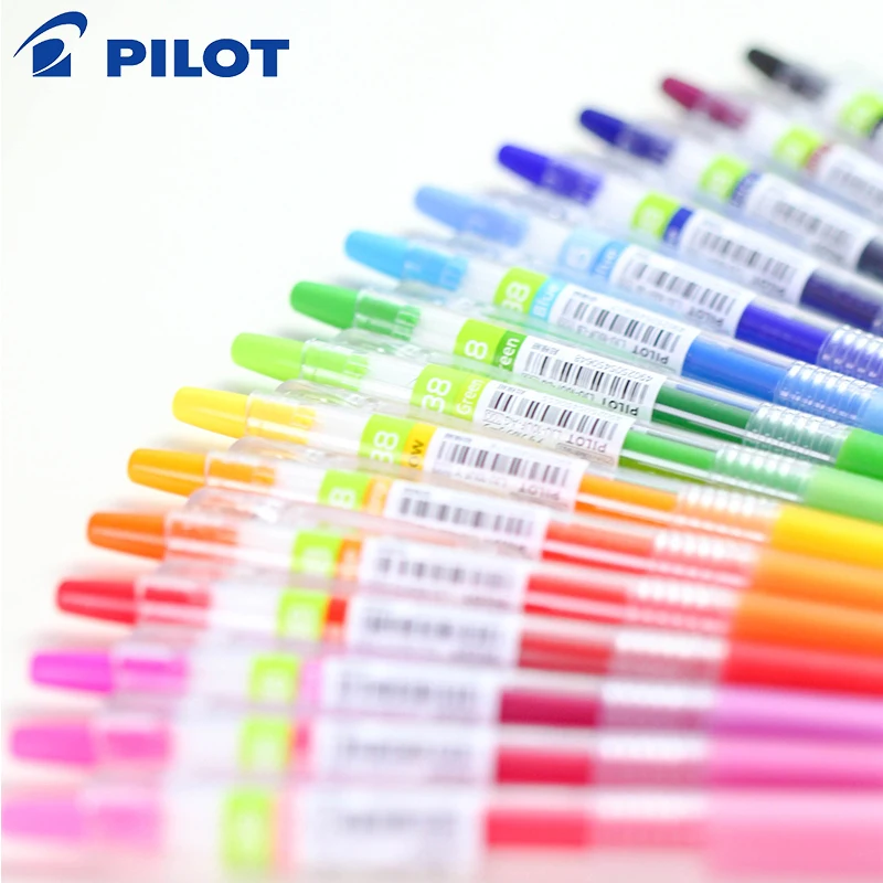 Ручка Pilot Juice, гелевая ручка, 1 штука, 0,38 мм, 24 цвета, LJU-10UF для школы, офиса, канцелярские принадлежности, гелевые ручки
