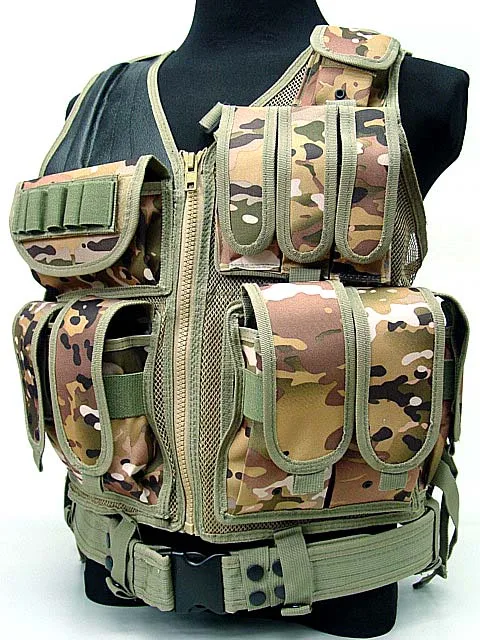 Мужской военный тактический жилет армейский Охотничий Жилет Molle для страйкбола
