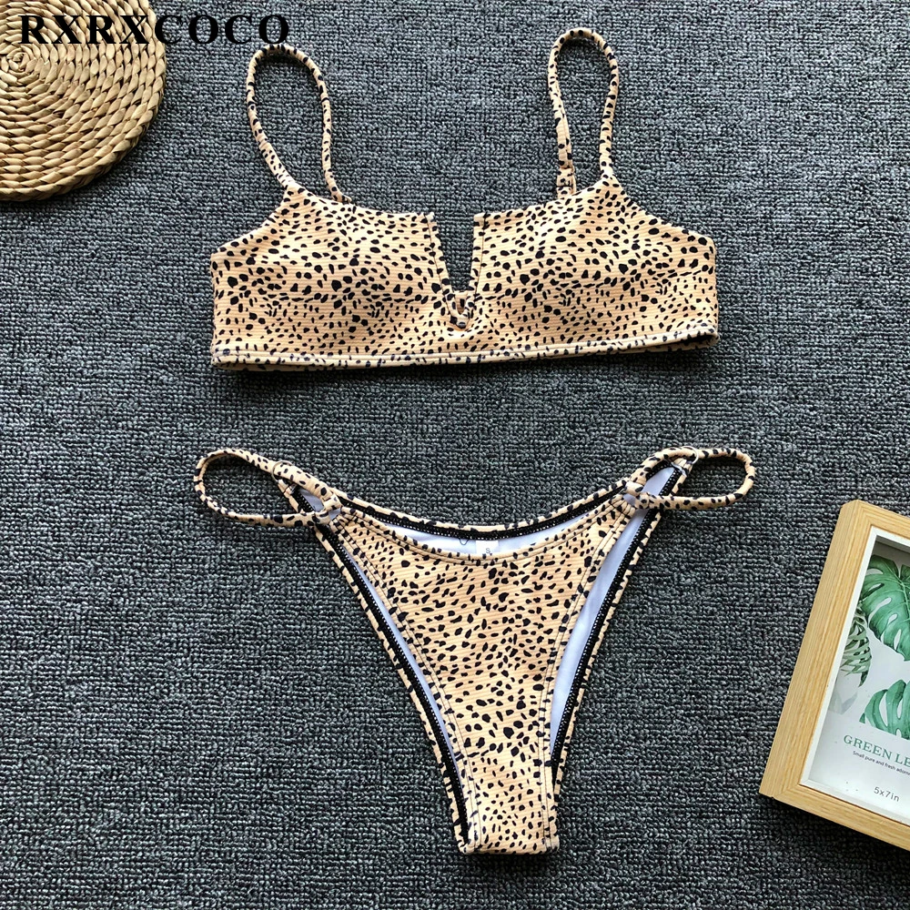 RXRXCOCO, бикини, новинка, купальник, женский, бикини, набор, купальный костюм с пуш-ап, для женщин,, летняя женская пляжная одежда, бикини
