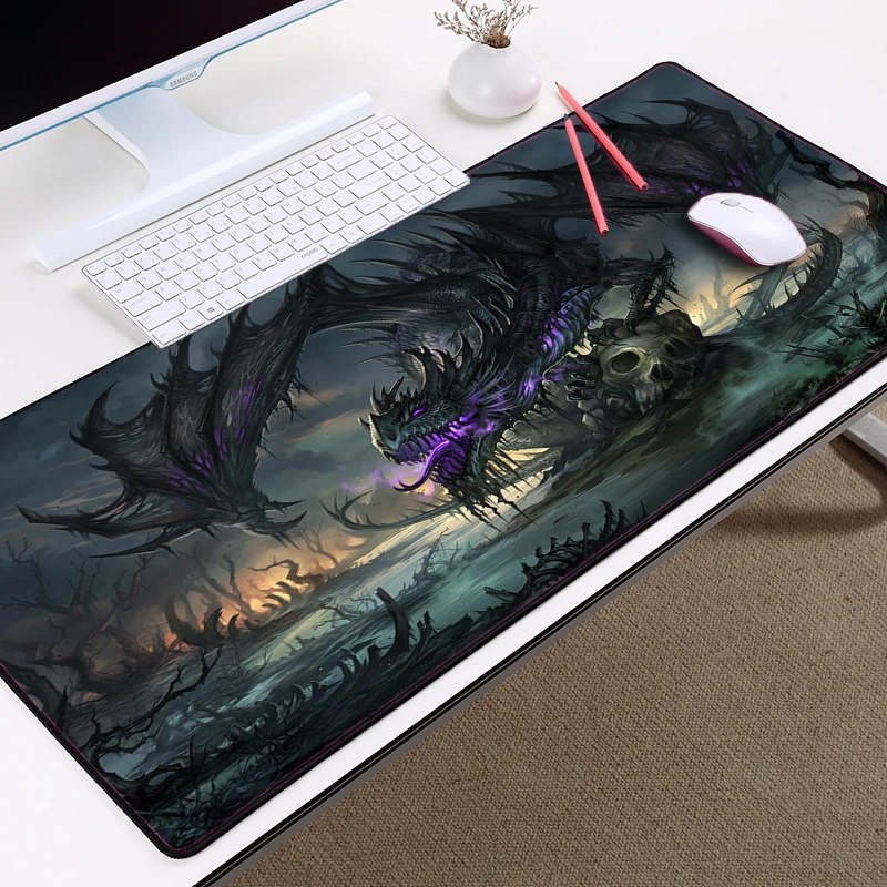 Congsipad Убийца Драконов стиль игровой коврик для мыши Монстр шаблон настольные коврики большой размер 400x900 и используется для украшения стола