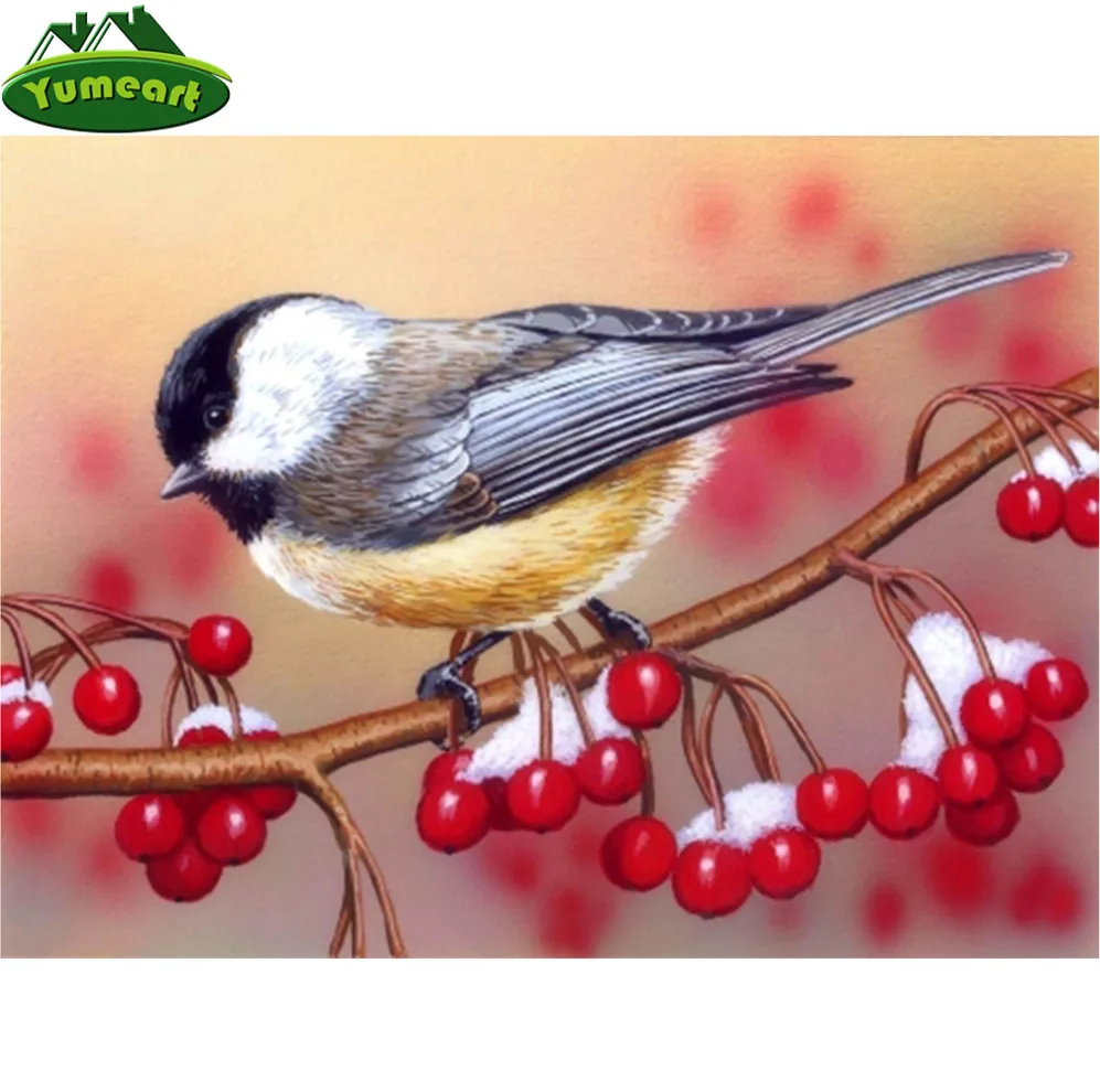 Картина Стразы 3d с ягодами мозаичный узор вышивкой из страз современные обои