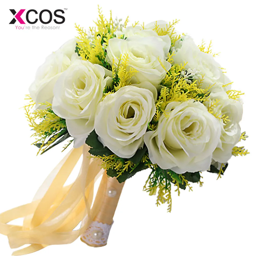 2017 Новый Свадебный букет невесты красный романтический свадебный цветок