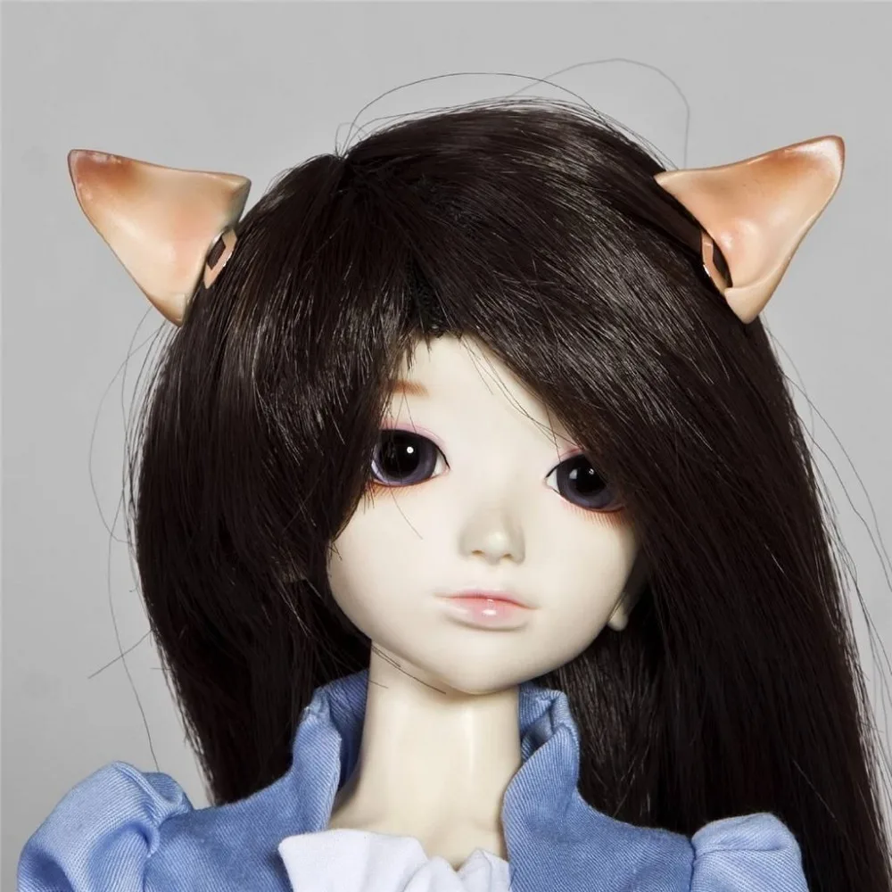 [Wamami] 785 # Ooak светильник с коричневыми ушными рожками Магнитный 1/4 MSD и 1/6 SD Dd AOD кукла