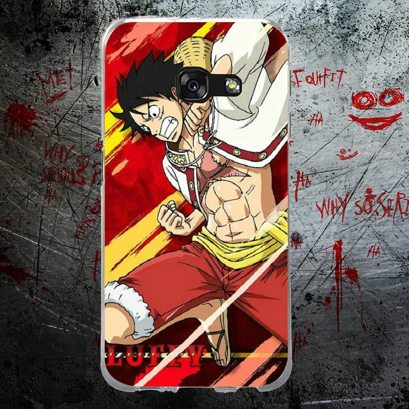 Cartoon One Piece Luffy Cases For Samsung Note 2 3 4 5 8 for HTC U11 M7 M8 M9 M10 A9 E9 Plus Soft Silicone TPU Bag | Мобильные