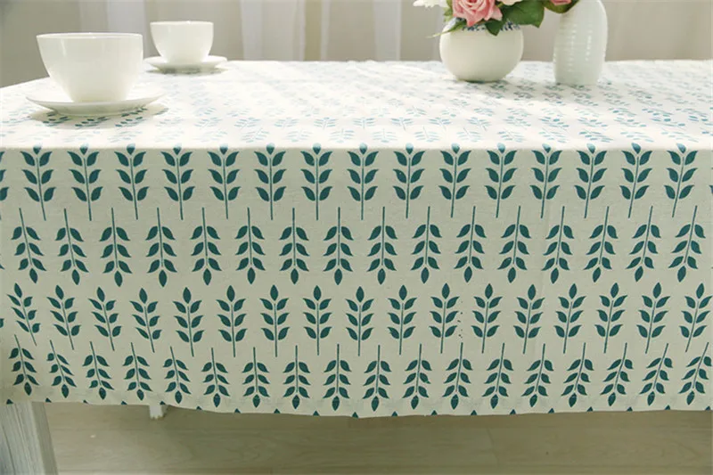 Кружевные скатерти в Корейском стиле с принтом прямоугольная скатерть зелеными