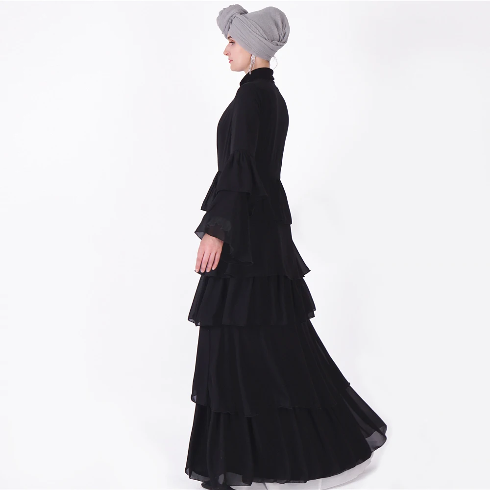 Повседневное удобное шифоновое платье Abaya Kaftan Турецкая Абая bu tang банджоу