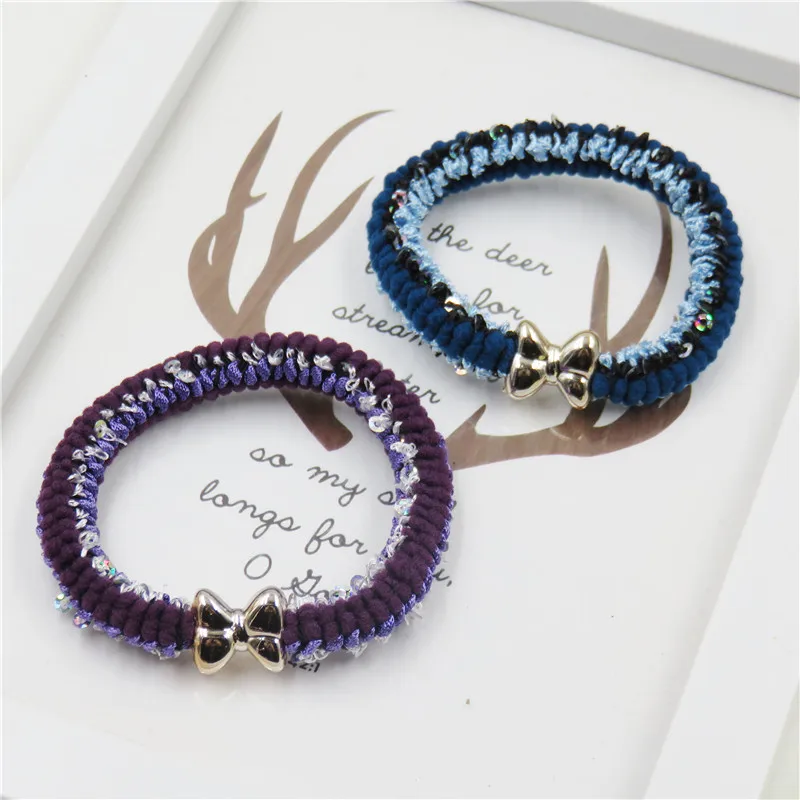 10 шт./лот новинка галстук-бабочка высокоэластичные повязки для волос Игрушки