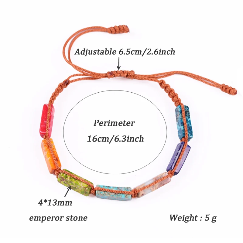 Бусы из натурального камня 7 Чакра Йога браслет новейший дизайн браслеты для