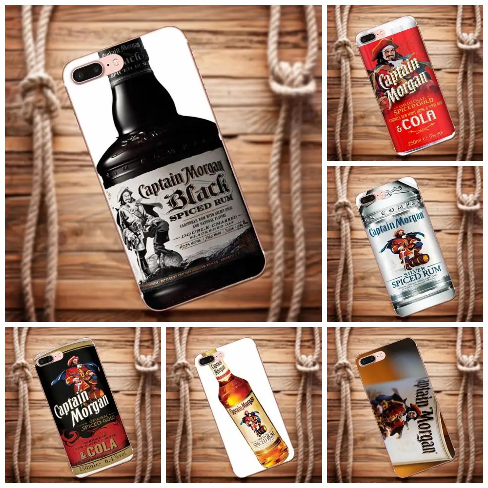 Мягкий термополиуретановый чехол Captain Morgan Black Spiced Rum для Xiao mi Red 5 4A 3 3S Pro 4 4i 5S Max x 2 Note