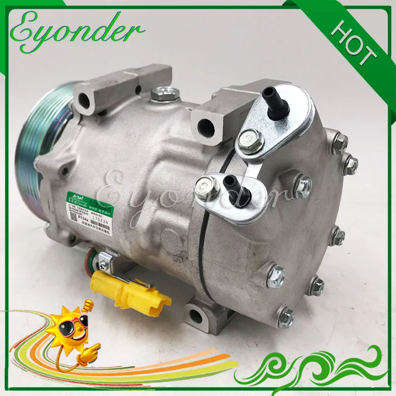 

7V16 A/C Air Conditioning Compressor Cooling Pump for CITROEN BERLINGO MB9HX MC9HX MB9HW MF9HW MF9HX 75 90 110 1.6 6453YK 6453YL