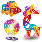 16-64 шт. магнитные строительные блоки, мини-Размеры Магнитный конструктор модель  образовательные игрушки для детей, подарок