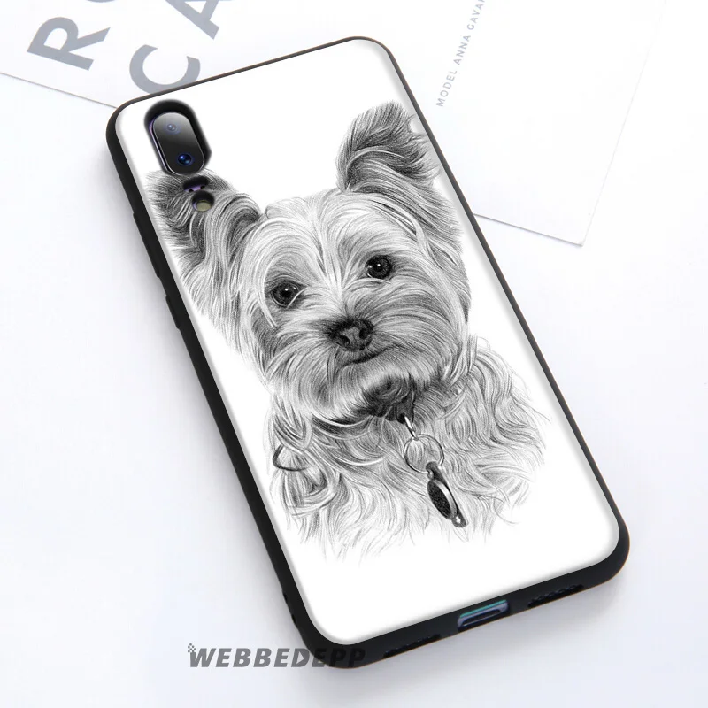 WEBBEDEPP Yorkshire terrier Dog Cute Soft Case For Huawei P30 P20 Pro P10 P9 Lite 2017 P Smart 2019 &amp Nova 3 3i Y9 |