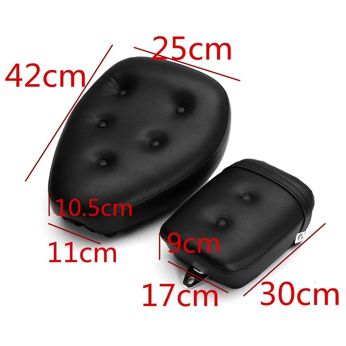 Осеннее заднее сиденье для мотоцикла 2 шт. абс + искусственная кожа губка Yamaha Virago