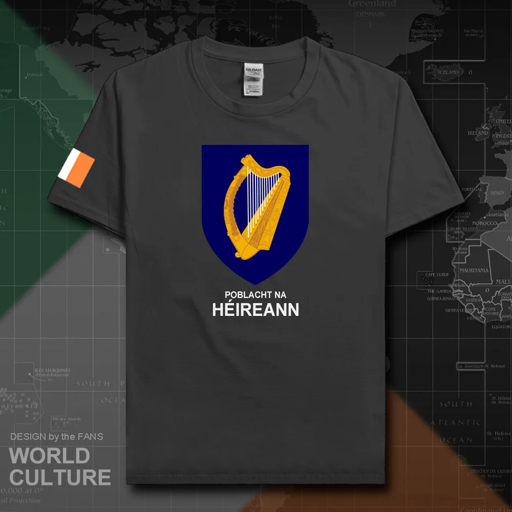 Мужские футболки Eire Ирландия модные 2018 из хлопка для национальной сборной встреч