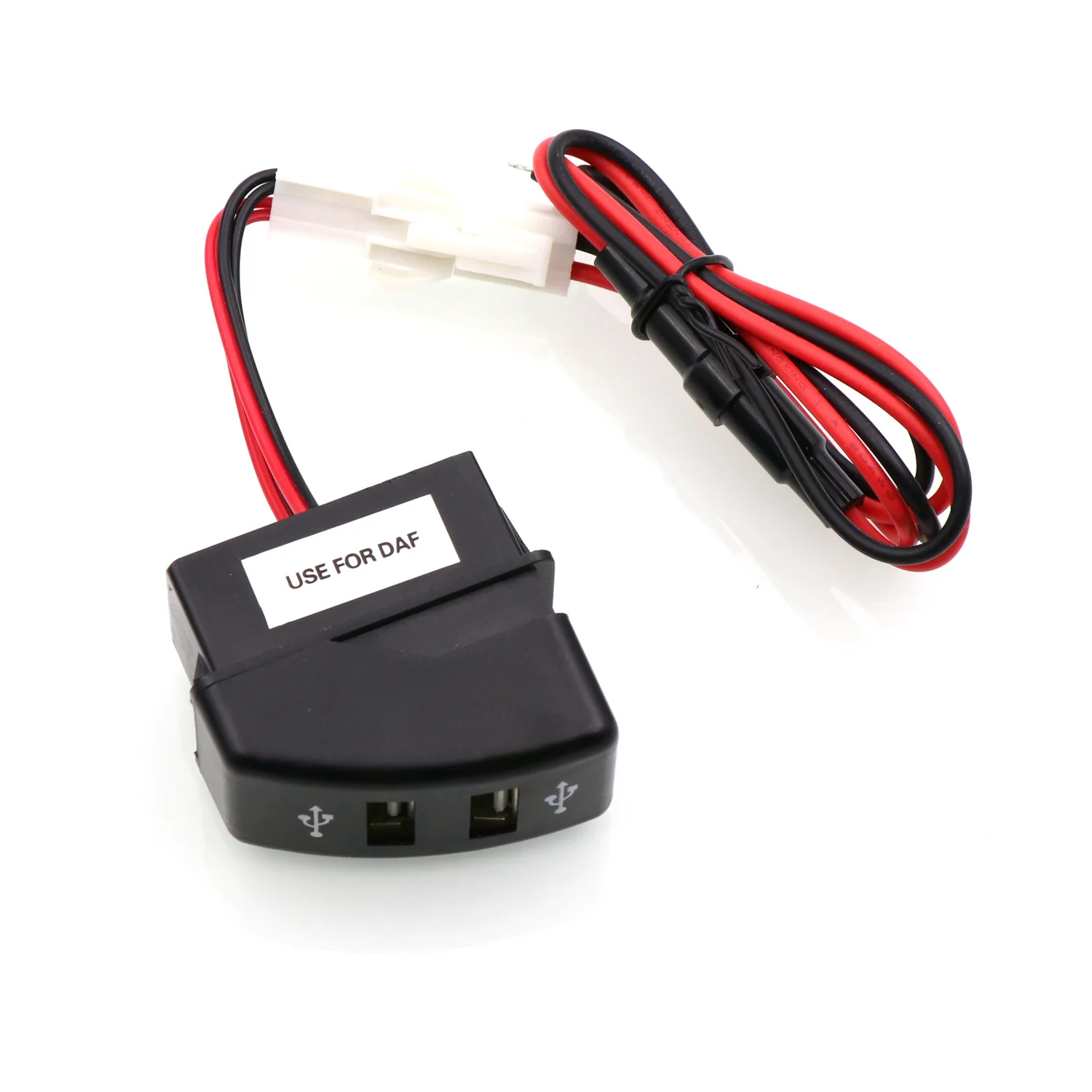 Автомобильное зарядное устройство с двумя USB разъемами 5 в 2.1A/2.1A и usb питания для