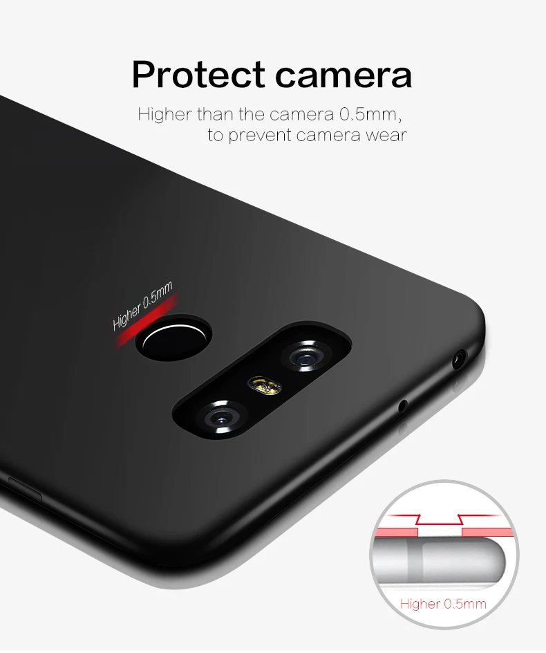 WolfRule для крышки LG G6 чехол Smooth Silm PC Задний защитный телефона H870 H873 H870DS оболочка 5