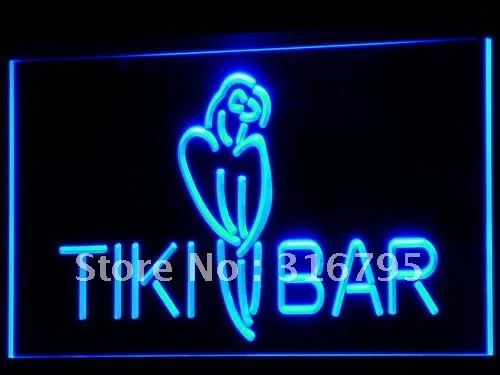 I331 Tiki панель с открытым дисплеем новые светодиодные неоновые световые
