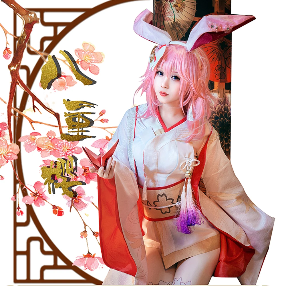 VEVEFHUANG Kосплей аниме Honkai Impact Yae Sakura кимоно Shiromuku униформа косплей костюм для женщин
