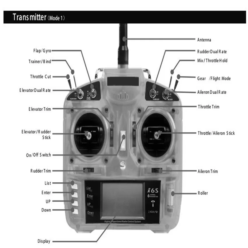 DSM2 2 4 ГГц 6 канальный радиопередатчик с приемником AR6100e для FPV радиоуправляемого