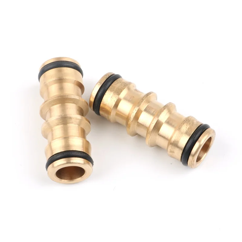 

1pc brass 1/2" 16mm Hose Quick Connector Coupling Tap Adapter Garden Irrigation Watering Water Gun Pipe repair Straight Joint