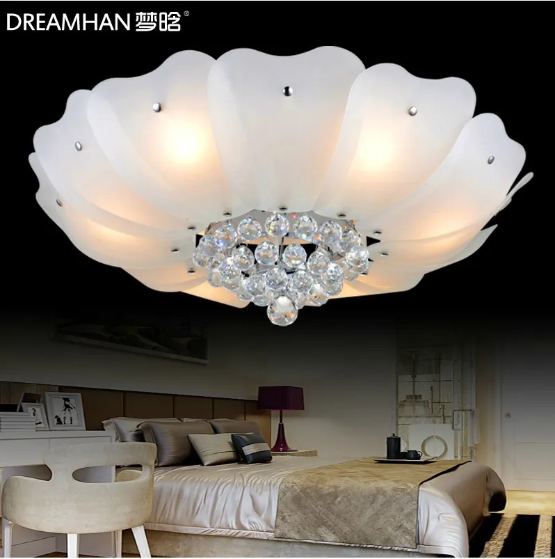 LED Crystal Light cornucopia living room lights ceiling lamp modern minimalist restaurant lighting bedroom dengju|lamp shades for wall lights|light