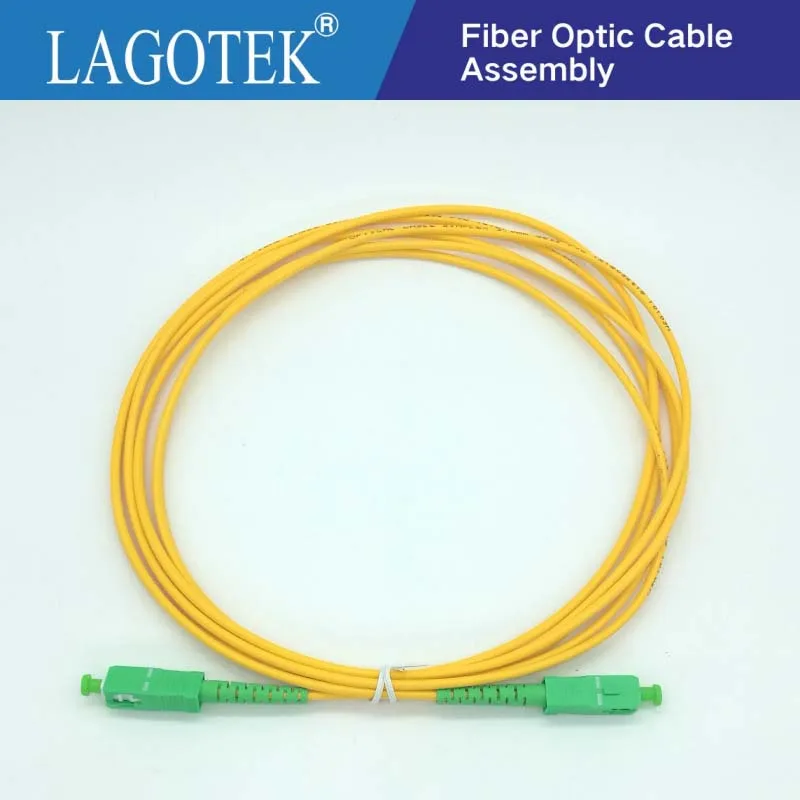 10PCS/bag SC APC 3M Simplex mode fiber optic patch cord Cable SC APC 2.0mm or 3.0mm FTTH fiber optic jumper cable