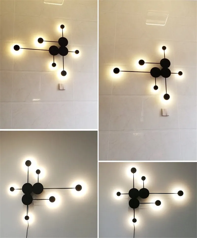 Новый минималистичный настенный светильник в горошек современный светодиодный