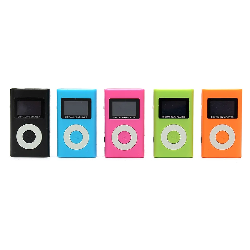 LEORY Мини Портативный USB MP3 плеер с наушниками ЖК-экран Поддержка 32 ГБ Micro SD TF кард-ридер для спорта музыкальный плеер MP3