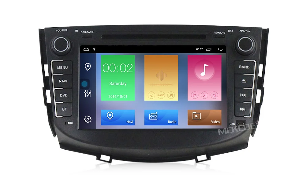 MEKEDE Android 9,1 Автомагнитола gps для Lifan X60 с dvd Мультимедиа Стерео плеером 8 дюймов 2 din головное устройство 1080P HD 2 Din wifi FM
