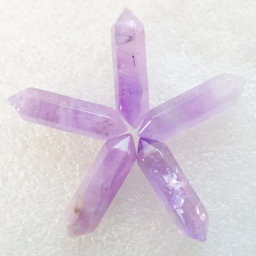 (5 шт./лот) Оптовая Продажа Натуральные аметисты маятниковая Кабина Кабошон 32x7 мм