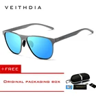 Мужские солнцезащитные очки VEITHDIA, классические винтажные очки с поляризационными стеклами, степень защиты UV400, для мужчин и женщин, 2019
