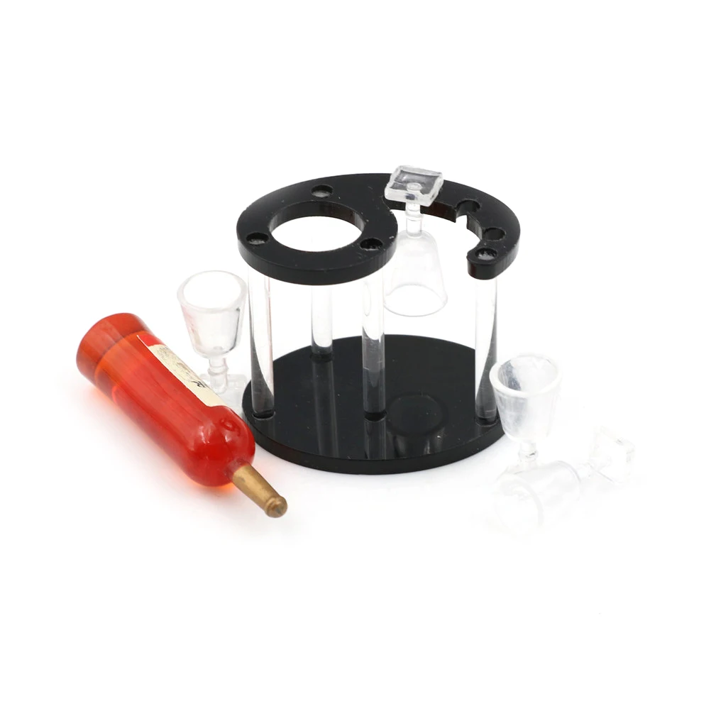 2018 Новый 1:12 Кукольный домик Миниатюрный Набор Бутылка шампанского Винная стойка