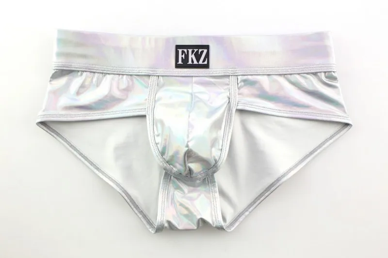 2 шт./партия мужские кожаные боксеры с металлическим блеском|leather boxer|shiny boxerleather