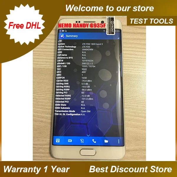 Бесплатная доставка dhl + s7 G935F nemo handy поддержка 2CA &amp 3CA volte polqa и qesq MOS .. Тест ect |
