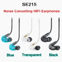 ship 24hrs 3 colors se215 hi fi sereo headphones 3 5mm in ear earphones detachable cable headset with retail box vs se535