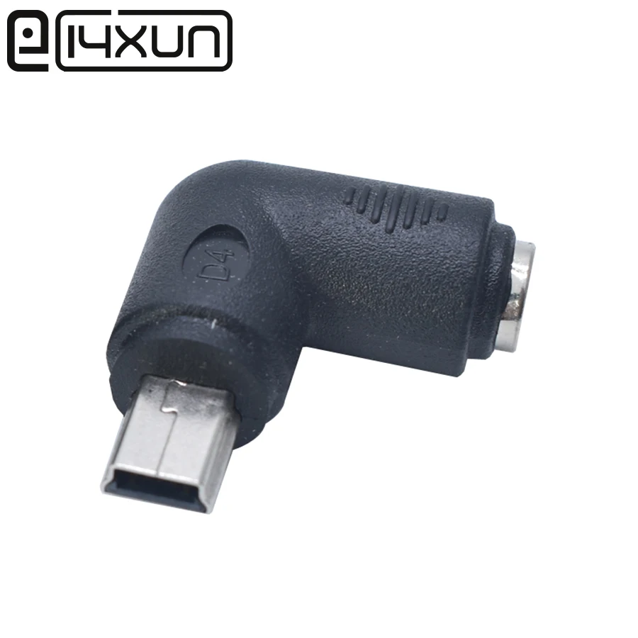 1 шт. штепсельная вилка постоянного тока 5 5x2 мм гнездо к Мини USB 90 градусов штекер