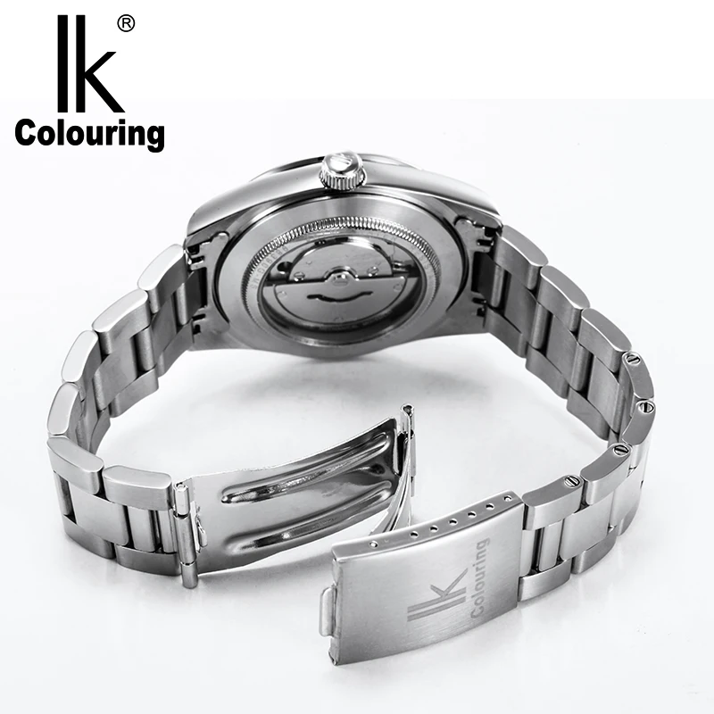 Автоматические механические часы с полностью стальным календарем мужские