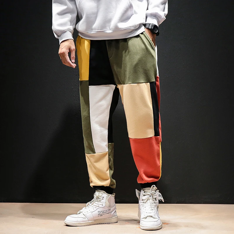 2019 Color Harem Pants Men 2018 Mens Streetwear Casual Joggers Male Fashions Vintage Cotton Sweatpants | Мужская одежда