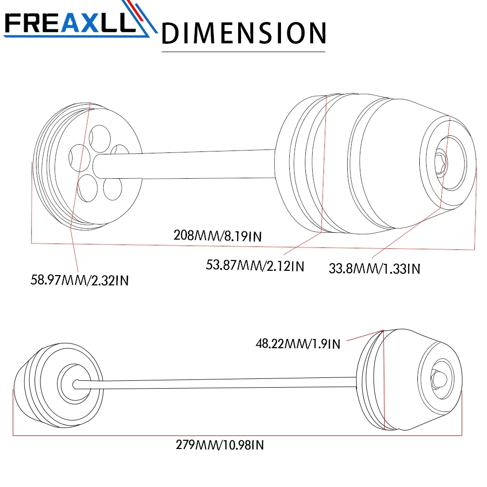 

For BMW R NINE T 2013 2014-2018 Motorcycle Accessories Motorcycle Front Rear Refit Wheel Fork Axle Sliders Cap Crash Protector