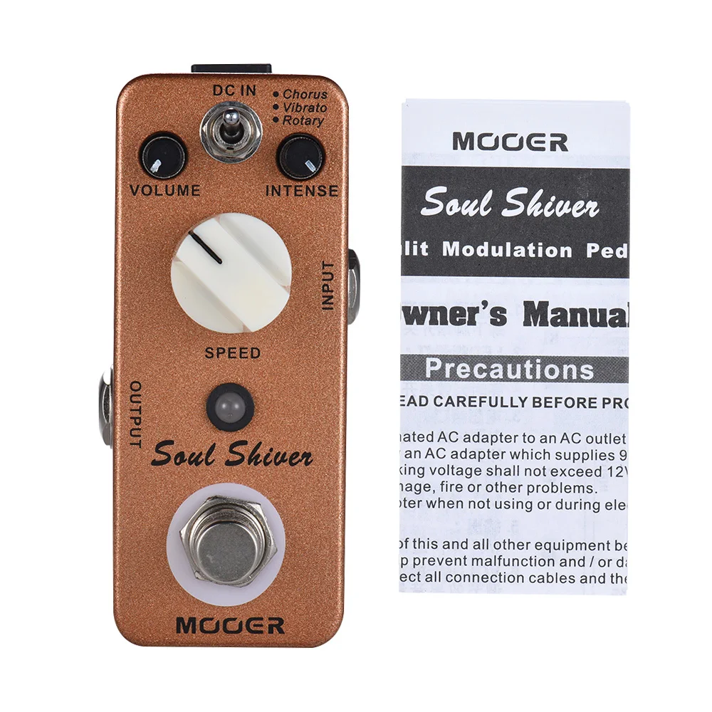 Классический 60-дюймовый звук MOOER Soul Shiver 3 режима педаль для гитарных эффектов с