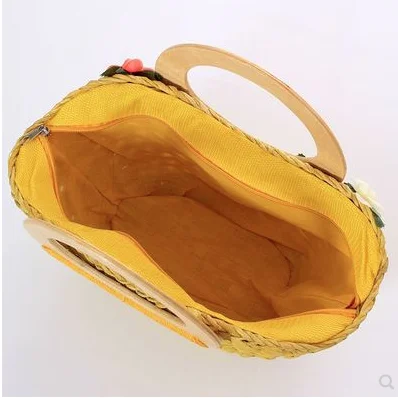 Женские соломенные сумки с цветами милые вечерние для женщин Пляжная