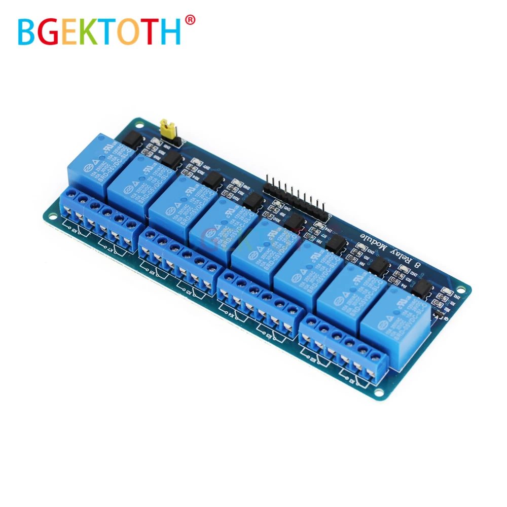 1 шт. 8-канальная плата релейного модуля для Ard PIC AVR MCU DSP ARM Electronic 5 В 12 24 по лучшей