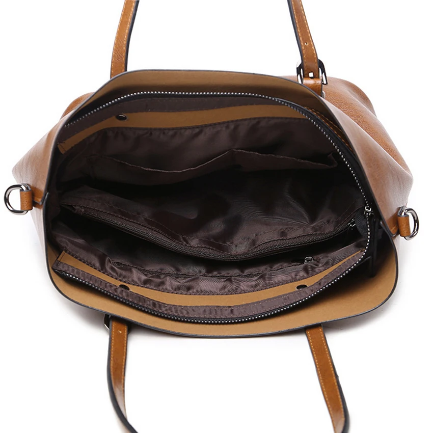 Женская сумка из ПУ кожи ESUFEIR повседневная вместительная тоут через плечо