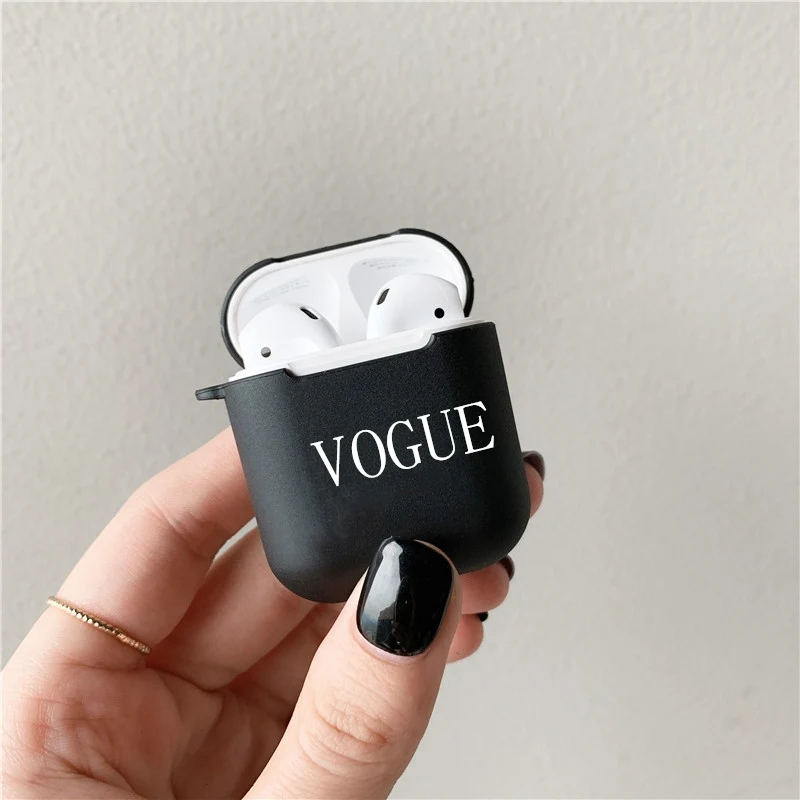 For airpods Простые буквы чехол для телефона для iphone XS Max XR X чехол для iphone 11 Pro max 6 6s 7 8 plus Чехол Мягкий силиконовый чехол s черный чехол - Цвет: For airpods