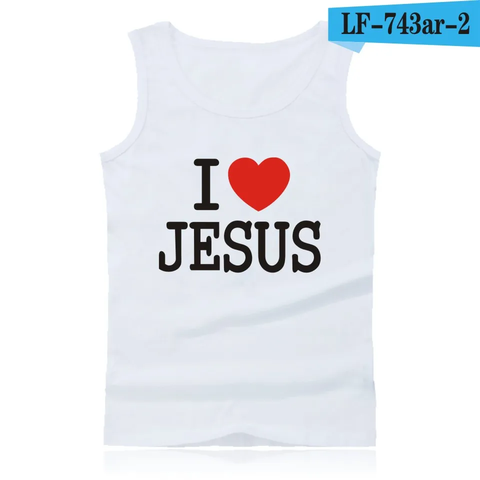 Keep Calm JESUS идет Мода Лето майка мужская рубашка без рукавов и христианские мужские жилеты Плюс Размер XXS 4XL - Цвет: white