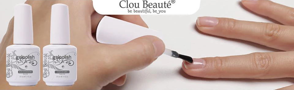 Гель-лак для ногтей Clou Beaute телесного розового и красного цвета, 10 мл, 55 цветов, Полупостоянный УФ-лак, Гель-лак для ногтей, впитывающий Гель-лак для ногтей