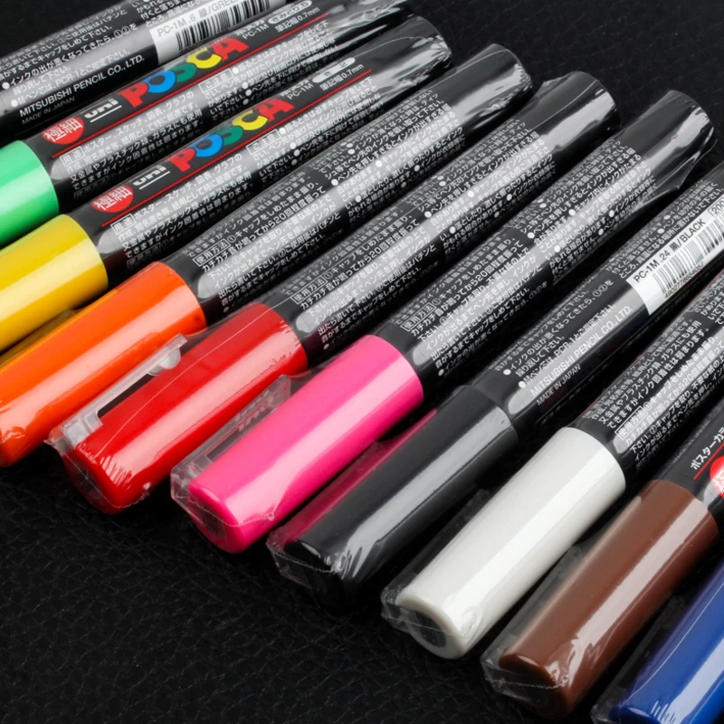 Набор маркеров художественных Mitsubishi Uni Posca PC 1M 12 цветов|art markers|uni poscapaint marker |