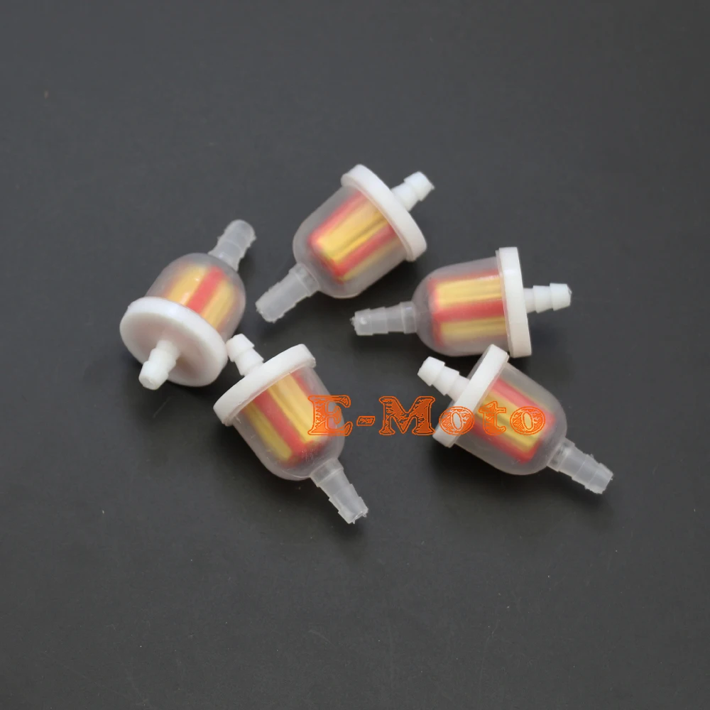 5 Pcs Universal Fuel Gas Filter For Quad ATV Mini Pit Dirt P